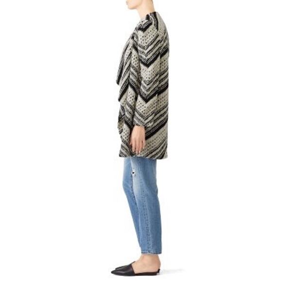 ba&sh Icare Cardigan in Black and White Size 1 or Small - Picture 3 of 9